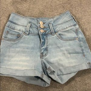 Ibiza high rise push up jean shorts